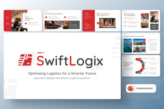 Modern SwiftLogix Logistic Presentation PowerPoint Template